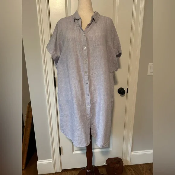 Tahari | Dresses | Tahari Pale Blue 0 Linen Dress | Poshmark